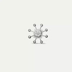Flux Diamond White Gold Single Earring