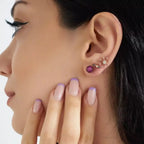 Flux Diamond-Encrusted Rose Gold Single Earring