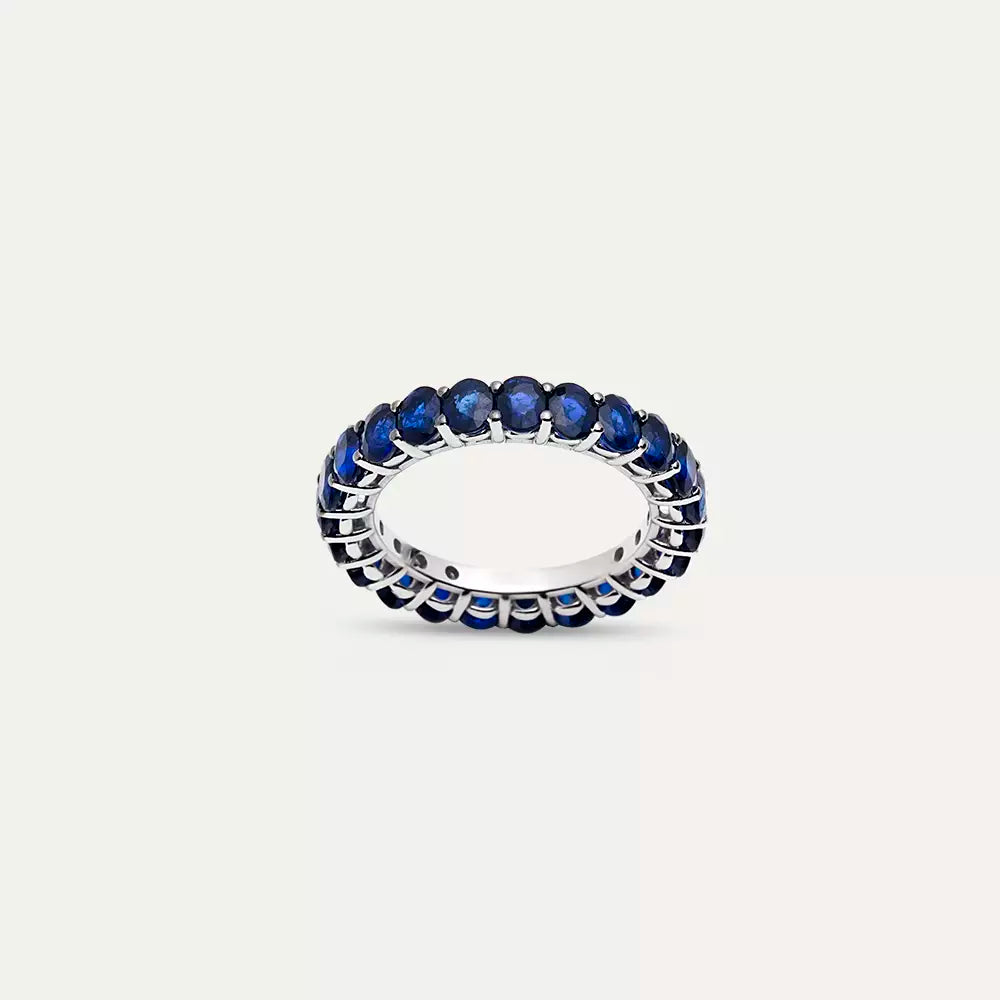 Oval Cut Sapphire Eternity Ring