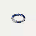 Oval Cut Sapphire Eternity Ring