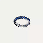 Oval Cut Sapphire Eternity Ring