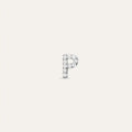 P Letter Diamond White Gold Piercing