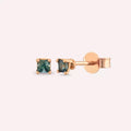 Paio Green Sapphire Rose Gold Earrings