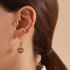 Paio Light Yellow Sapphire Rose Gold Earrings