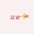 Paio Pink Sapphire Rose Gold Earrings
