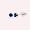 Paio White Gold Earrings with Sapphire Stone