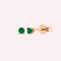 Paio Emerald Rose Gold Earrings