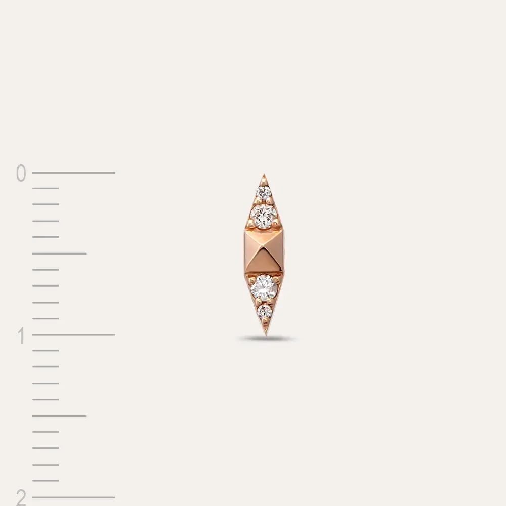 Peak Diamond Rose Gold Piercing