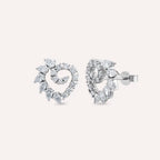Boucle Pear-Cut Diamond White Gold Earrings