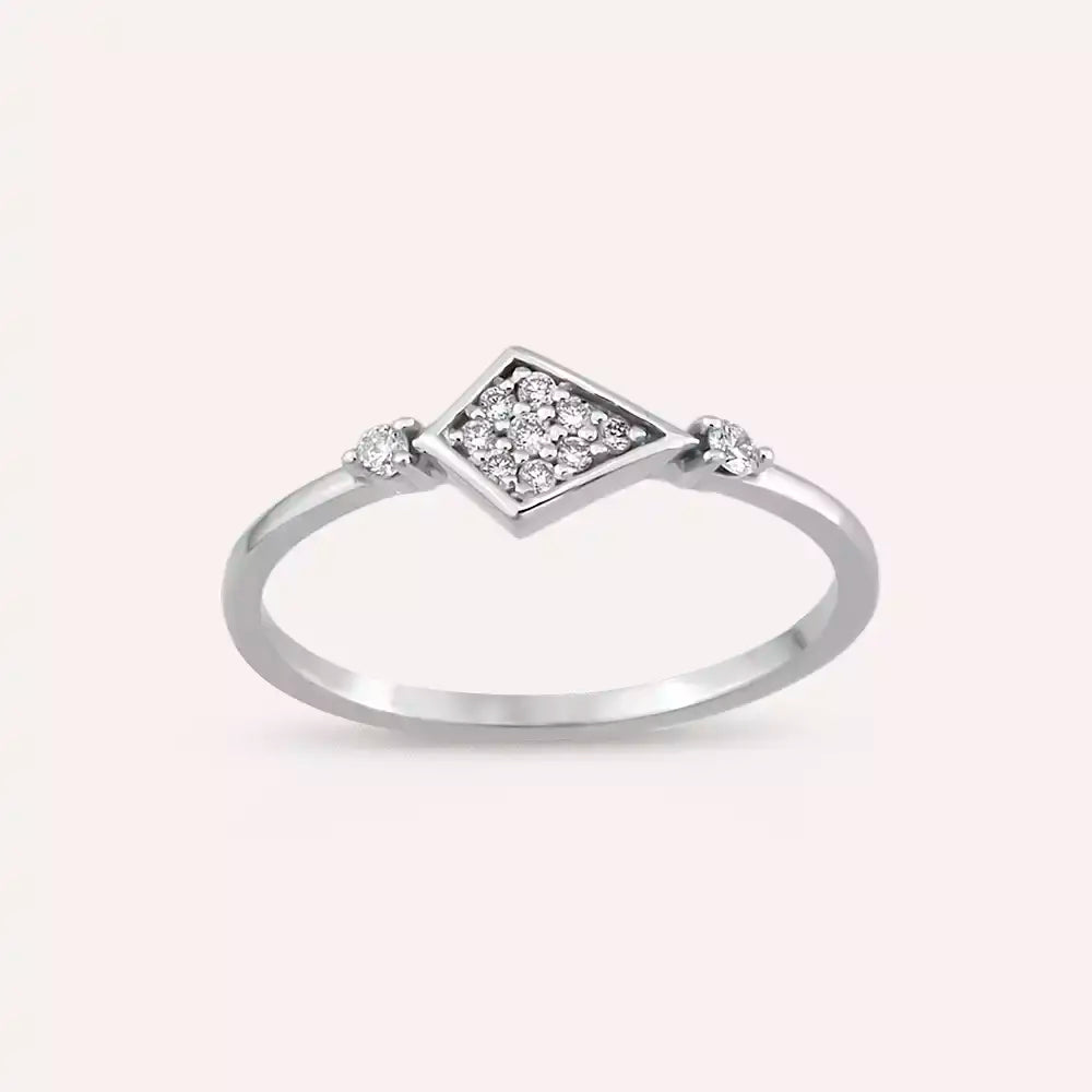 Prisma Diamond White Gold Ring