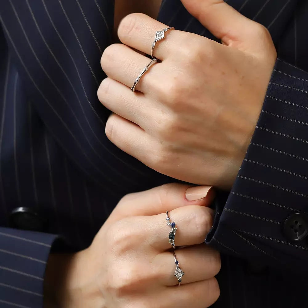 Prisma Diamond White Gold Ring