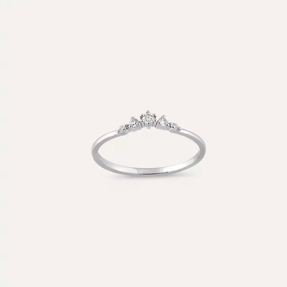 Raven Diamond White Gold Ring