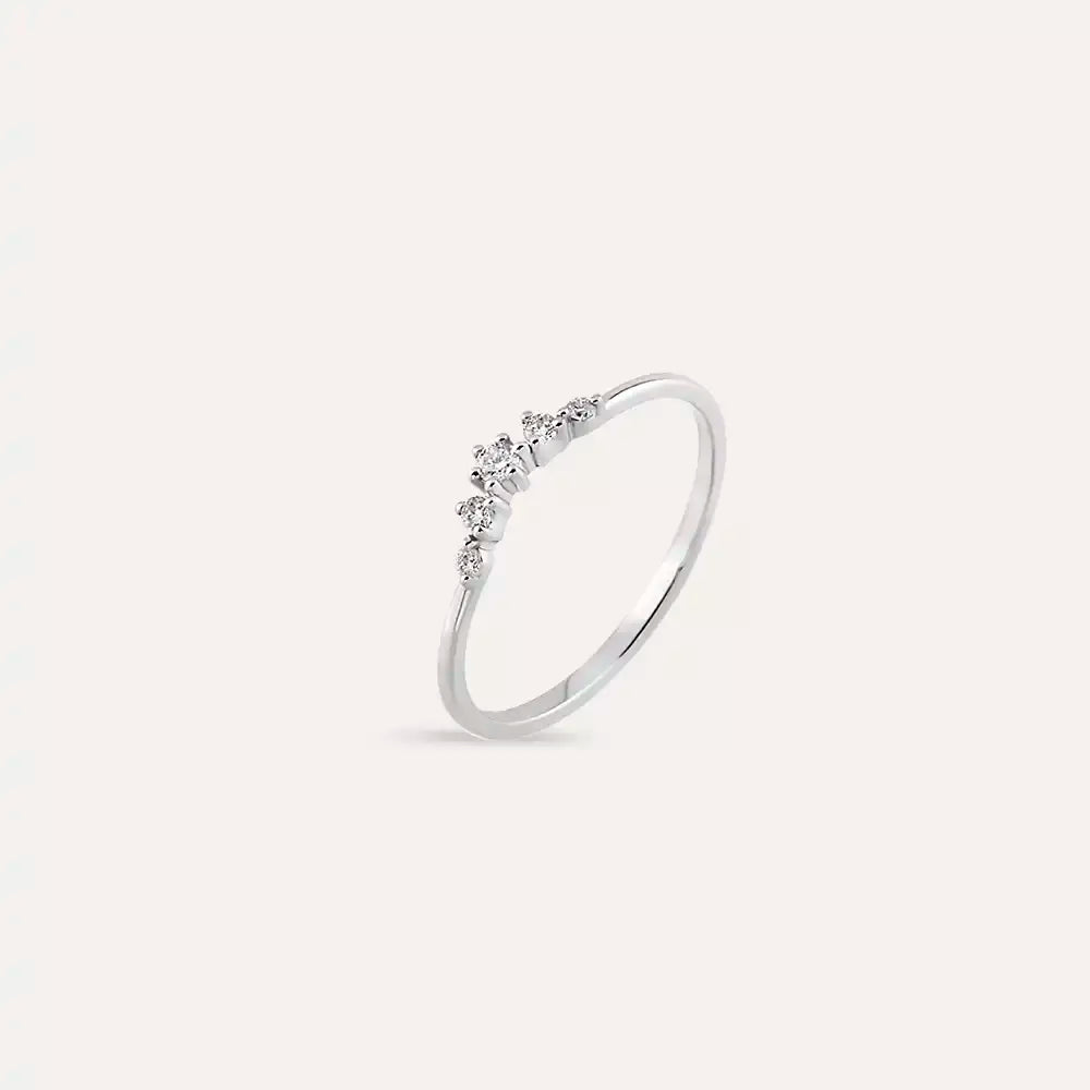 Raven Diamond White Gold Ring