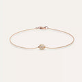Diamond Rose Gold Ball Bracelet