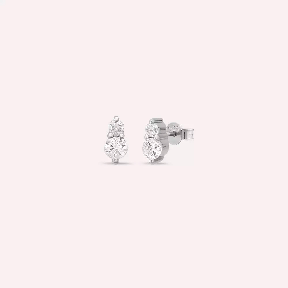 Sirius Diamond White Gold Earrings