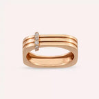 Unity Diamond Rose Gold Ring