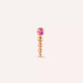 Spot Pink Sapphire Rose Gold Piercing