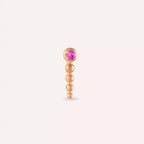 Spot Pink Sapphire Rose Gold Piercing