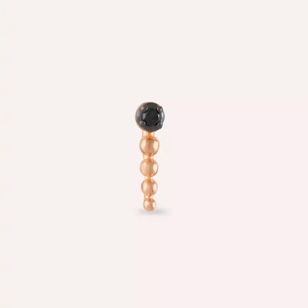 Spot Black Diamond Rose Gold Piercing