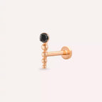 Spot Black Diamond Rose Gold Piercing