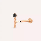 Spot Black Diamond Rose Gold Piercing