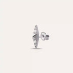 Peak Diamond White Gold Single Earring