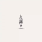 Peak Diamond White Gold Single Earring