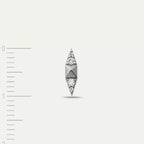 Peak Diamond White Gold Single Earring
