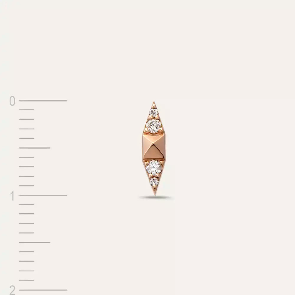 Peak Diamond Single Earring