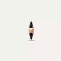 Peak Black Diamond Rose Gold Single Earring