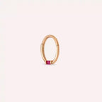 Potty Yakut Taşlı Rose Altın Halka Piercing