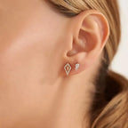 Punta Diamond Rose Gold Earrings