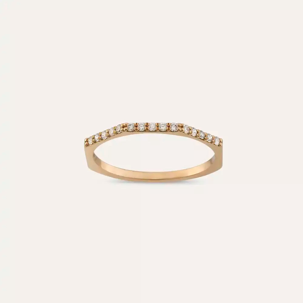 Eon 0.14 CT Diamond Rose Gold Ring