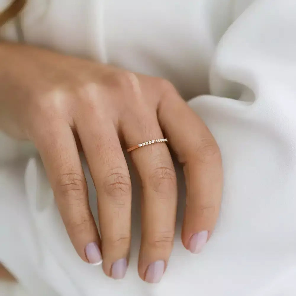 Eon 0.14 CT Diamond Rose Gold Ring