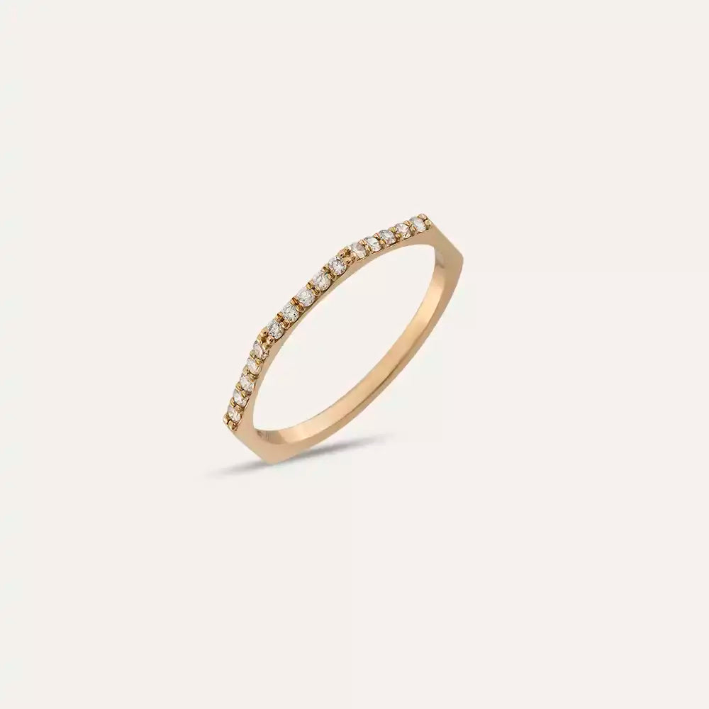Eon 0.14 CT Diamond Rose Gold Ring