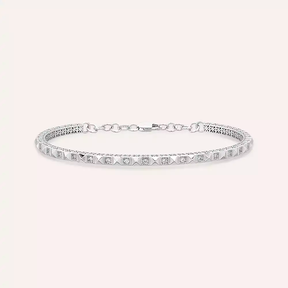 Pyra Diamond White Gold Bracelet