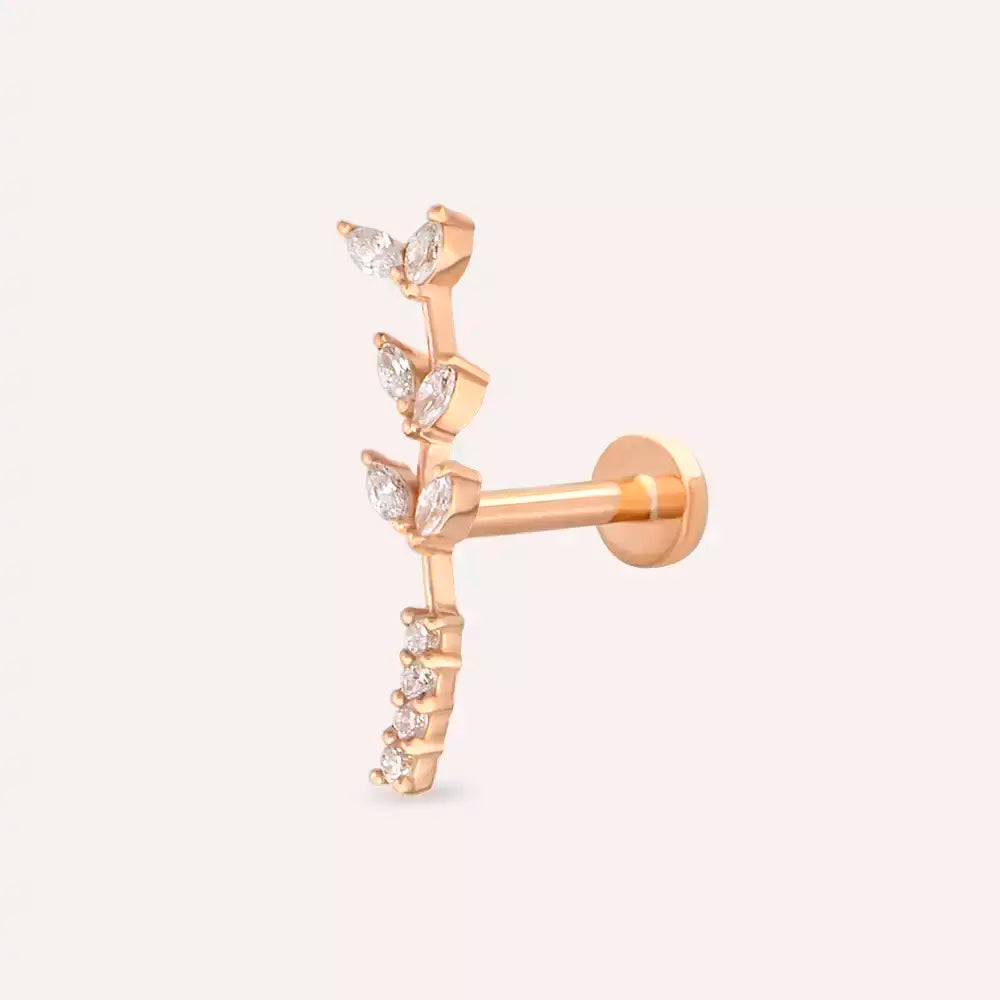 Ravina Diamond Rose Gold Piercing