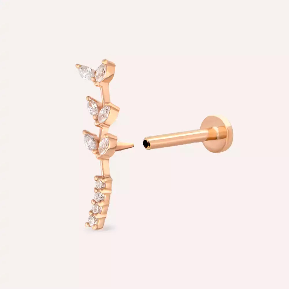 Ravina Diamond Rose Gold Piercing
