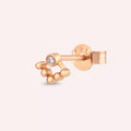 Ray Diamond-Encrusted Rose Gold Single Earring