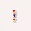 Raya Multicolor Sapphire and Diamond Rose Gold Piercing