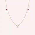 Raya Ruby and Diamond Rose Gold Necklace