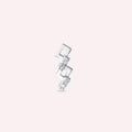 Riddle Diamond White Gold Single Earring