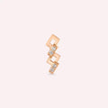 Riddle Diamond Rose Gold Single Earring