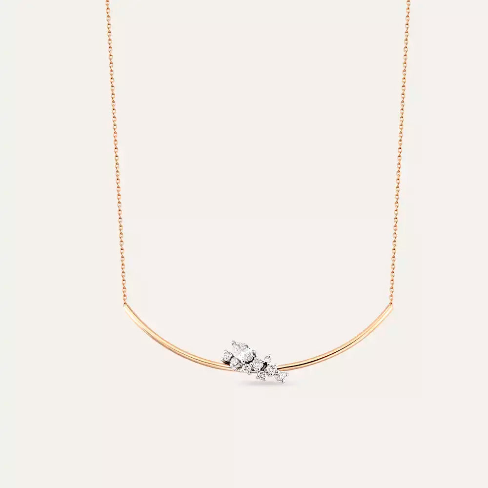 Rina Diamond Rose Gold Necklace