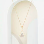 Rising Diamond Rose Gold Necklace
