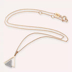 Rising Diamond Rose Gold Necklace