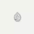 Rosa Diamond-Embellished White Gold Single Earring