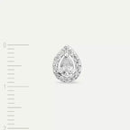 Rosa Diamond-Embellished White Gold Single Earring