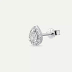 Rosa Diamond-Embellished White Gold Single Earring