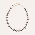 Armor Diamond and Black Enamel Necklace